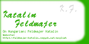 katalin feldmajer business card